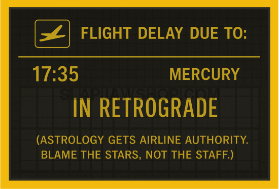 MERCURY FLIGHT DELAY VINYL STICKER Vinyl Sticker