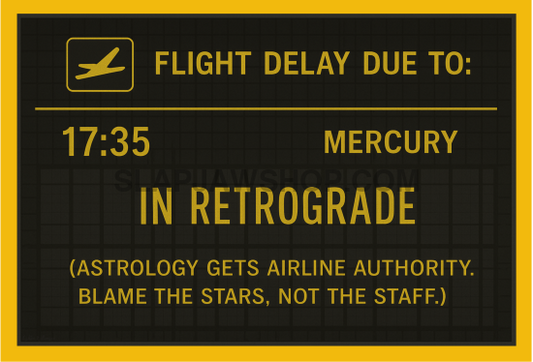 MERCURY FLIGHT DELAY VINYL STICKER Vinyl Sticker