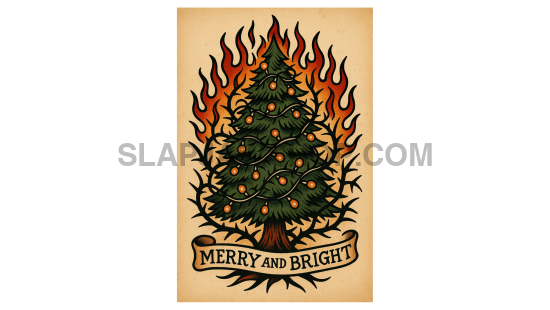 MERRY & BRIGHT 11x14 WALL PRINT Wall Print