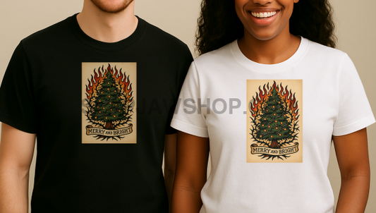 MERRY & BRIGHT T SHIRT T Shirt