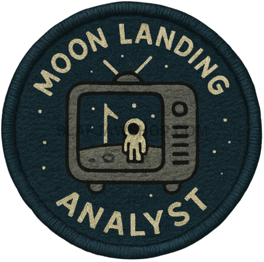 MOON LANDING ANALYST VINYL STICKER Vinyl Sticker