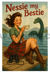 NESSIE MY BESTIE VINYL STICKER Vinyl Sticker