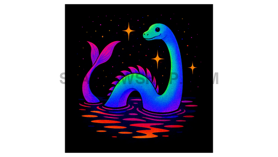 NESSIE NEON 11x14 WALL PRINT Wall Print