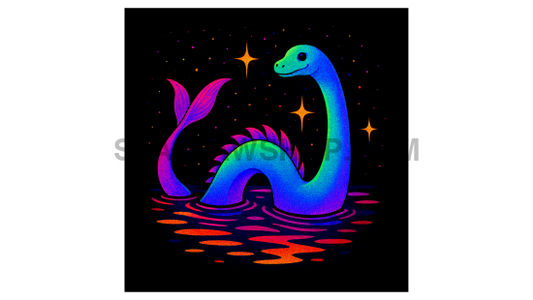 NESSIE NEON 8x10 WALL PRINT Wall Print