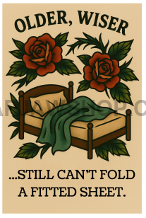 OLDER WISER VINYL STICKER Vinyl Sticker