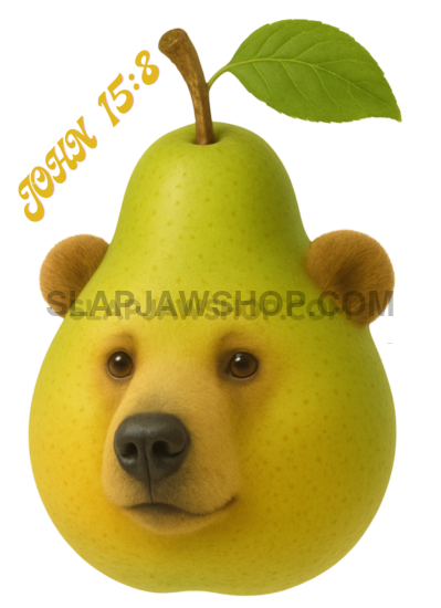 PEAR BEAR 11x14 WALL PRINT Wall Print