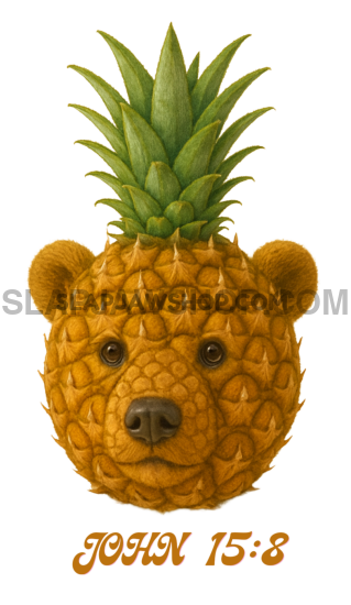 PINEAPPLE BEAR 11x14 WALL PRINT Wall Print