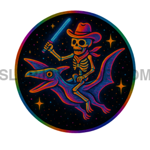 PTEREDADCTYL & SKELETON 8x10 WALL PRINT Wall Print