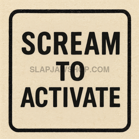SCREAM TO ACTIVATE VINYL STICKER Vinyl Sticker