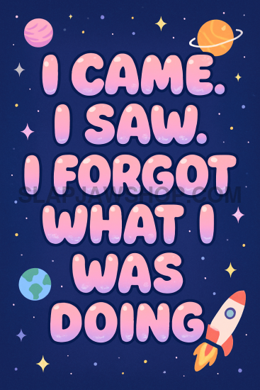 SPACED OUT VINYL STICKER Vinyl Sticker