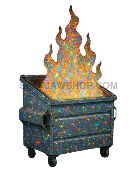 Decorative fire pit with flame design on a white background