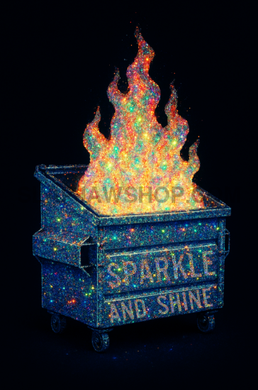 SPARKLE & SHINE VINYL STICKER Vinyl Sticker