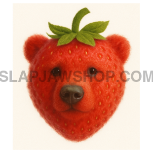 STRAWBERRY BEAR 8x10 WALL PRINT Wall Print