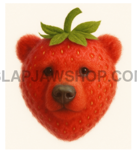 STRAWBERRY BEAR VINYL STICKER Vinyl Sticker