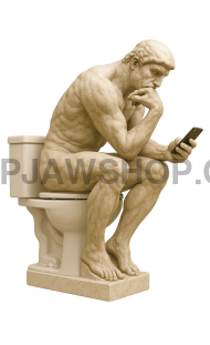 THRONE SCROLLING THINKER 11x14 WALL PRINT Wall Print