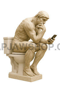 THRONE SCROLLING THINKER 8x10 WALL PRINT Wall Print