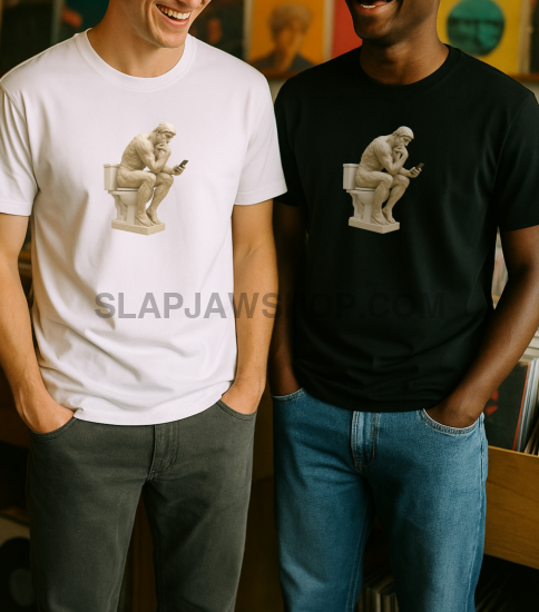 THRONE SCROLLING THINKER T SHIRT T Shirt