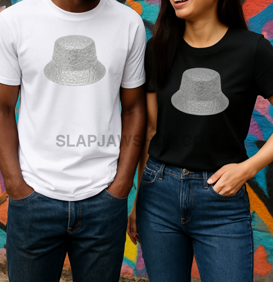 TINFOIL BUCKET HAT T SHIRT T Shirt