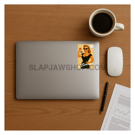 Laptop on a wooden desk with a coffee cup, mouse, pen, and paper.