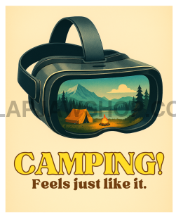 VR GO CAMPING 8x10 WALL PRINT Wall Print