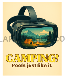 VR GO CAMPING VINYL STICKER Vinyl Sticker