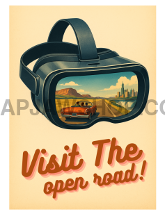 VR ROADTRIP VINYL STICKER Vinyl Sticker