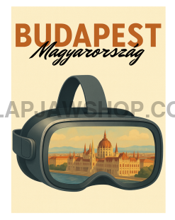 VR VISIT BUDAPEST VINYL STICKER Vinyl Sticker