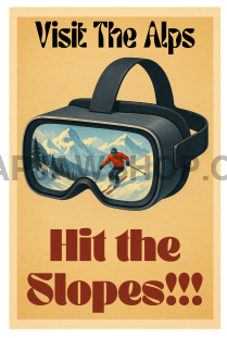 VR VISIT THE ALPS 8x10 WALL PRINT Wall Print