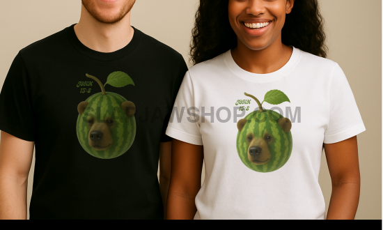 WATERMELON BEAR T SHIRT T Shirt