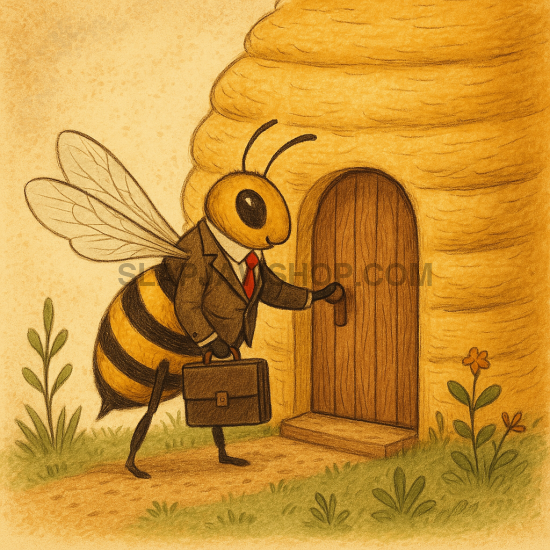 WORKER BEE 8x10 WALL PRINT Wall Print